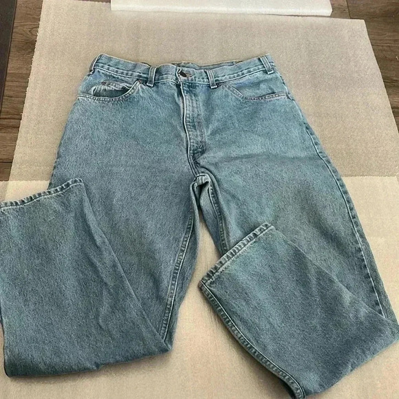 [W36L30] Vintage Orange Tag  Levi’s Blue Single Stitch Relaxed Fit Jean - Picture 3 of 6